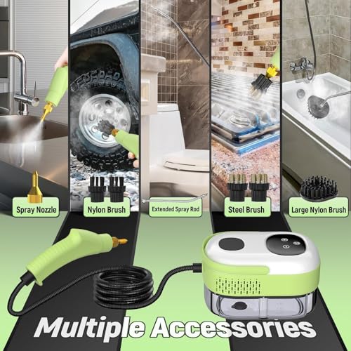 2500W Portable Handheld Steam Cleaner with 9 Pieces Accessories R949121