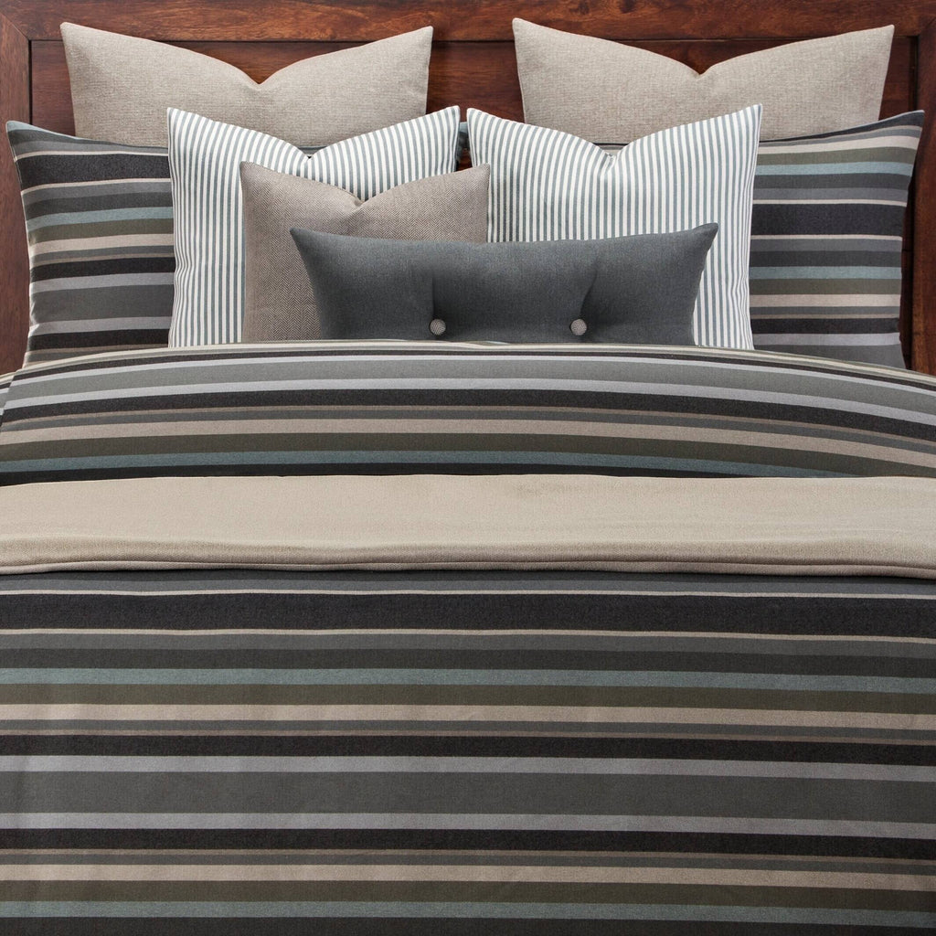 California King 6 Piece Stain Resistant Duvet Cover Set with Comforter Insert E350873