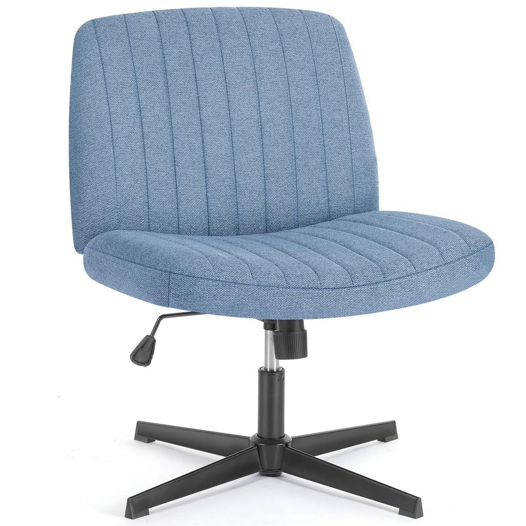 Brown Height Adjustable Armless Leather Accent Chair L92808