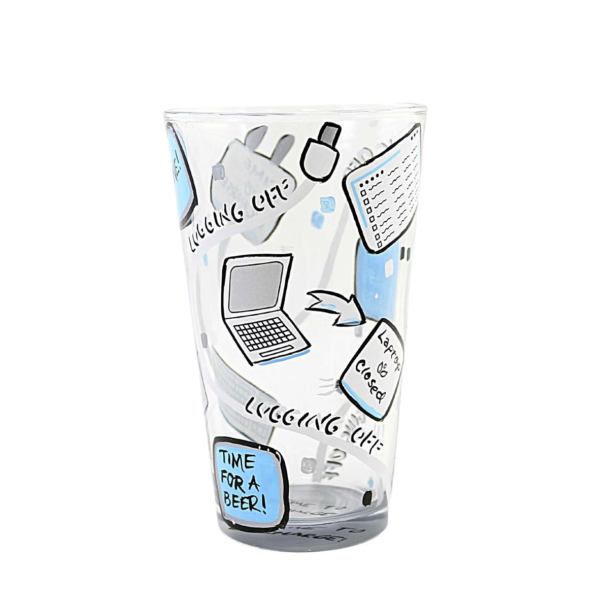 Hand Painted Pint Glass U84161