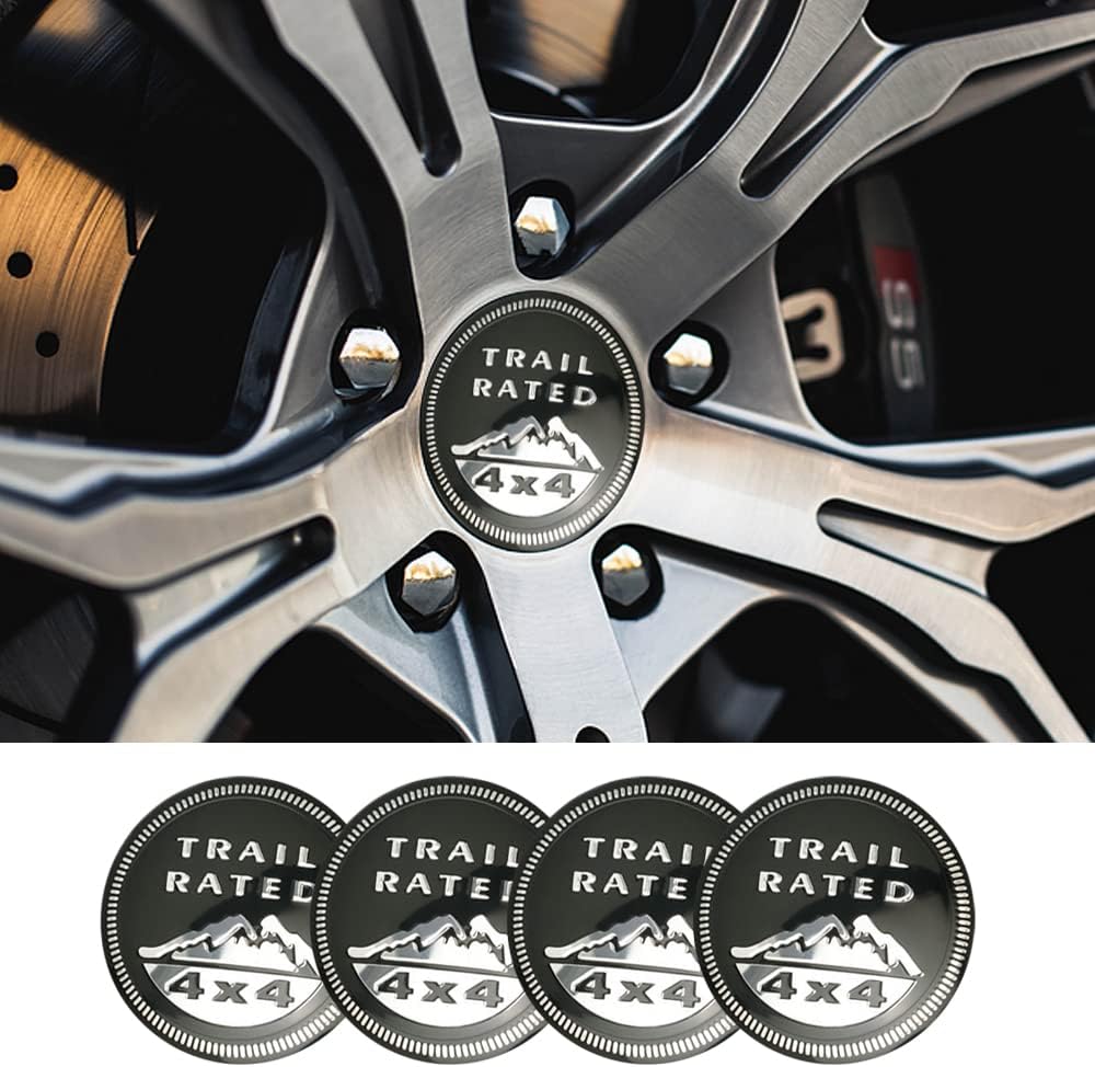 4 x 2.22inch ABS Wheel Center Cap Sticker I95457