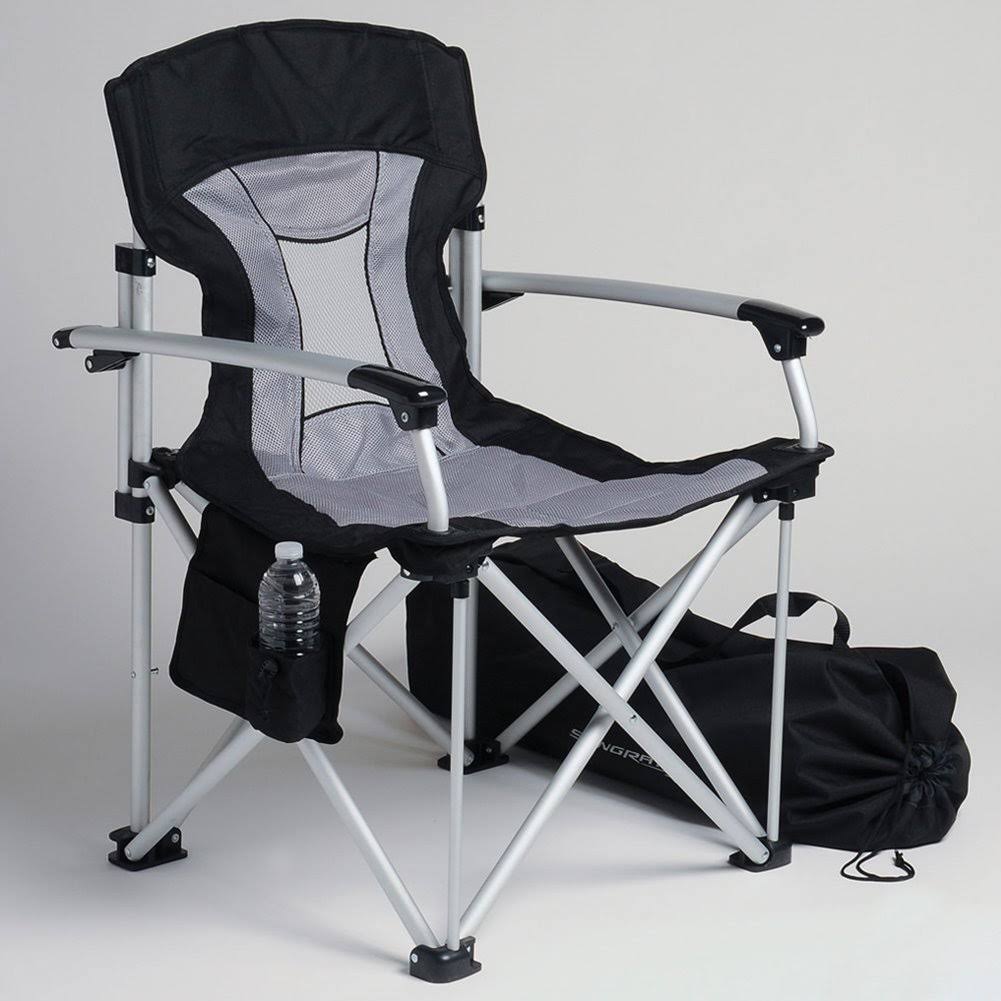 Black/Gray Travel Chair with Stingray Logo G511312