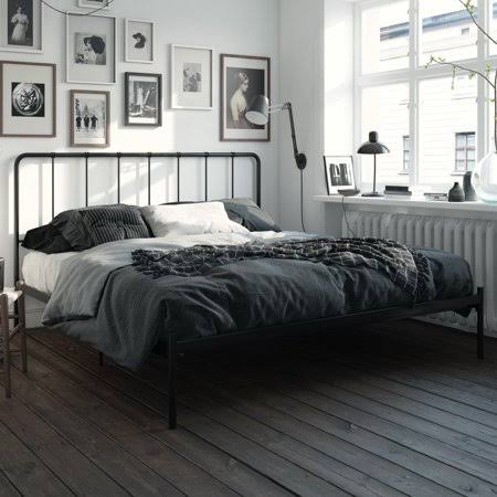 Black Metal King Bed I19718