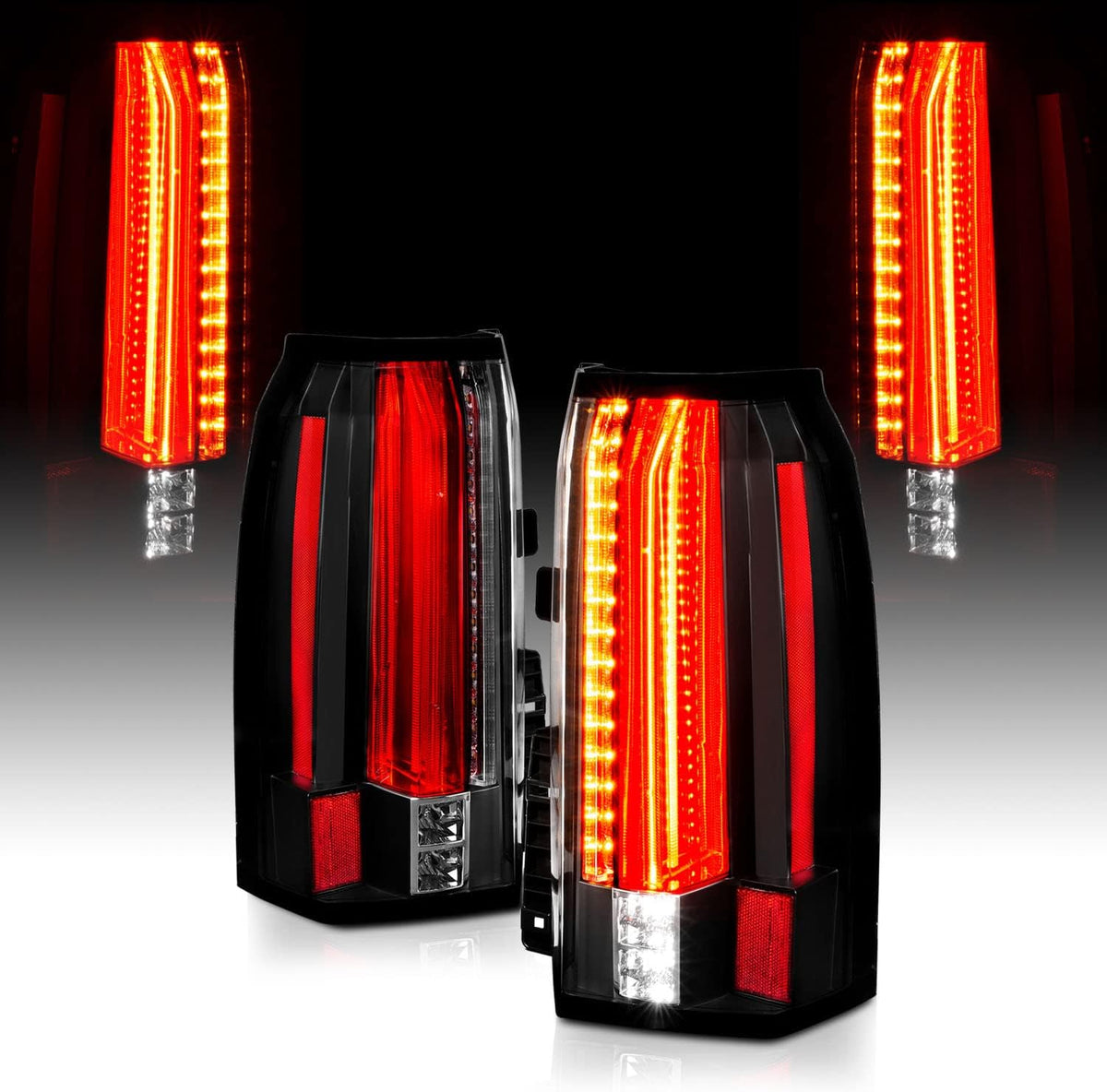 Black LED Parking Light Bar Brake and Reverse Tail Lights U770