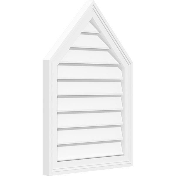 Peaked Top Surface Mount PVC Gable Vent X923