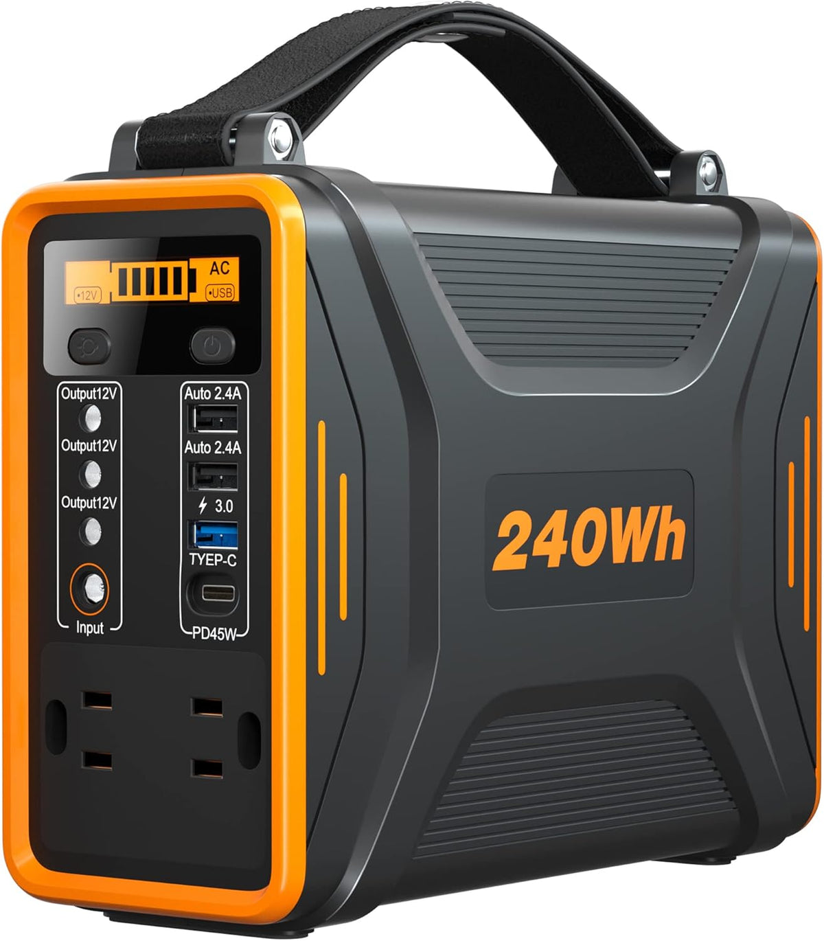 240Wh Peak 400W LiFePO4 Portable Power Station H259401