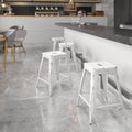 White Outdoor Bar Stool O8602