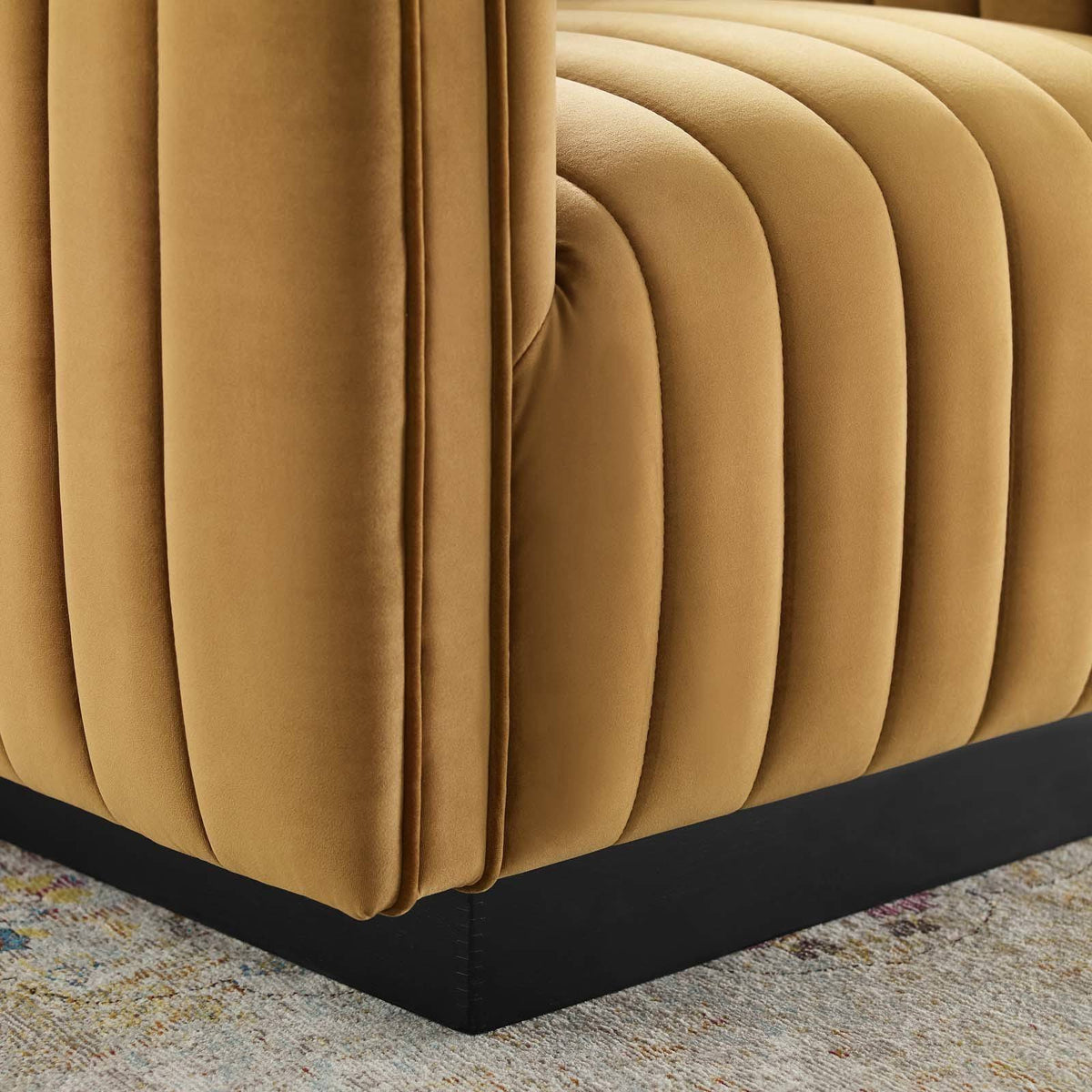 Emerald Performance Velvet Accent Armchair L26155