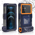 Waterproof Protective Case for Phones Up to 6.9 Inch with Lanyard O80350