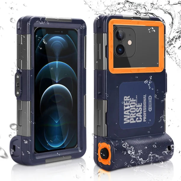 Waterproof Protective Case for Phones Up to 6.9 Inch with Lanyard O80350