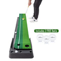 Indoor Golf Putting Practice Mat with Auto Ball Return D734