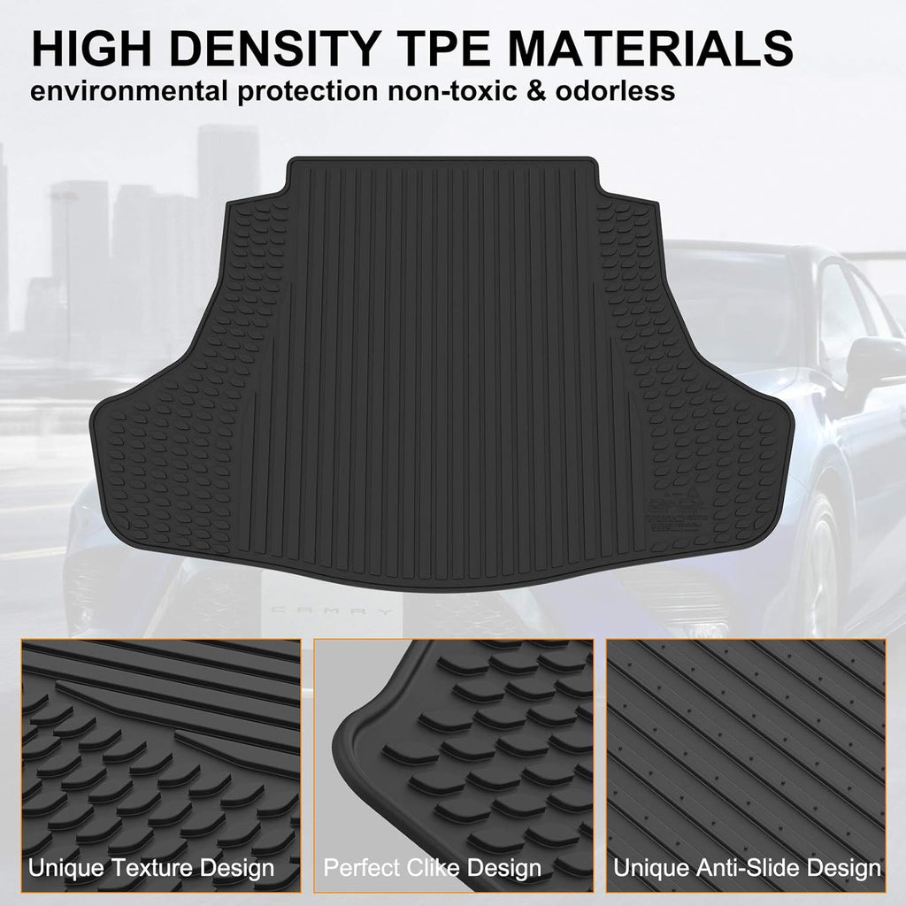 Black TPE Cargo Trunk Mat for Toyota Camry U2050