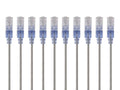 10-Pack Cat6a Ethernet Patch Cable 3ft Gray M976