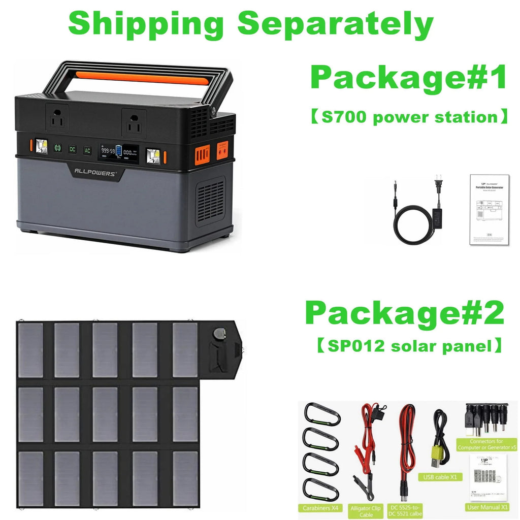 606Wh Portable Power Station with AC Outlets R5468