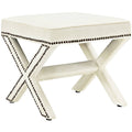 Ivory Rivet Bench S174