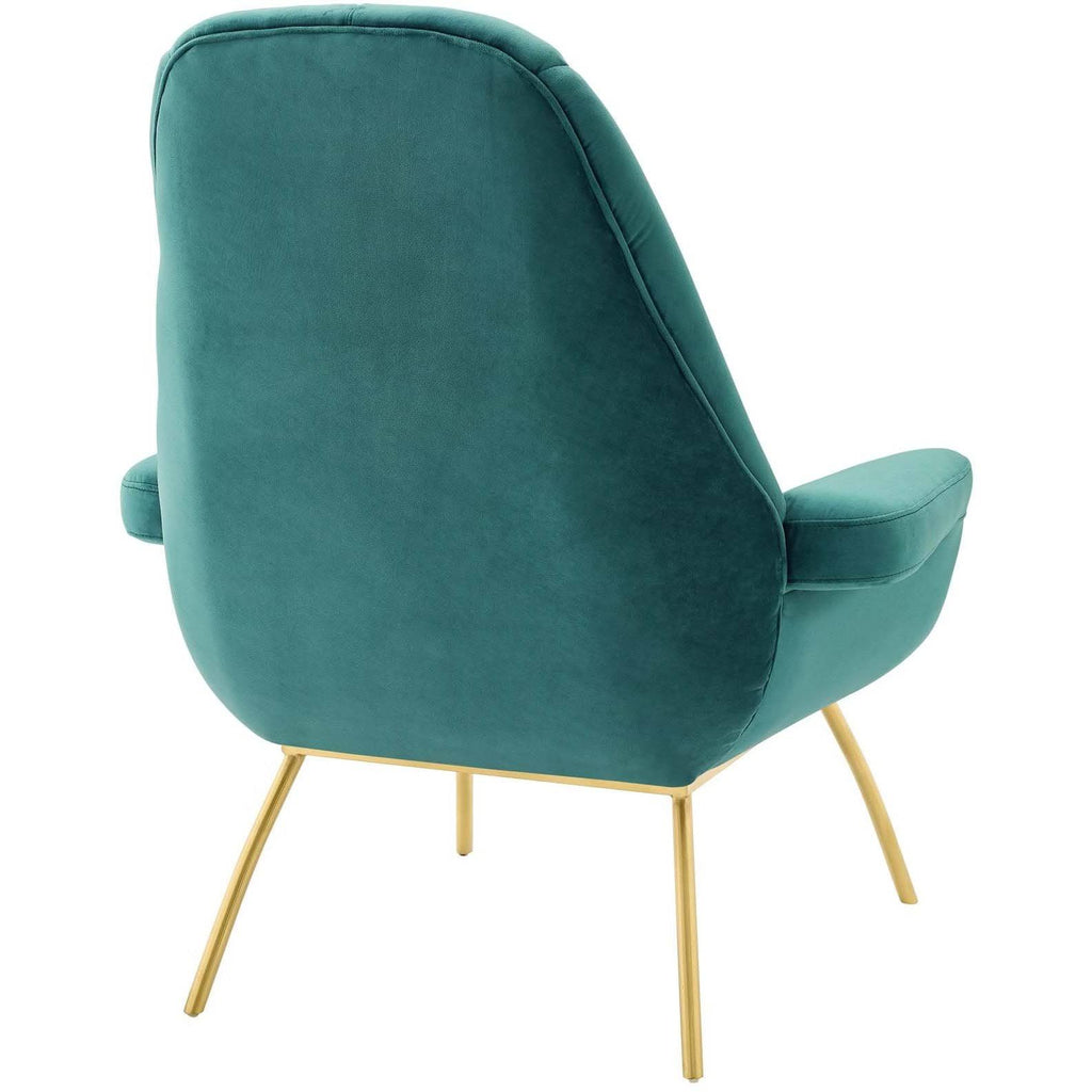 Dusty Rose Velvet Accent Armchair E458