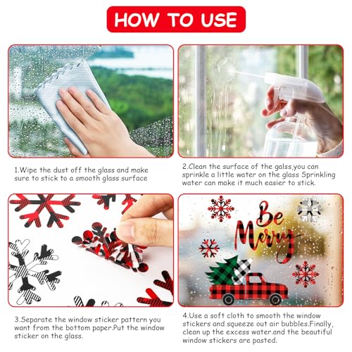 Winter Window Clings Decals Stickers E2461