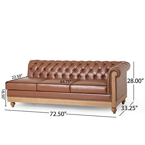 Cognac Brown Natural Sectional J800