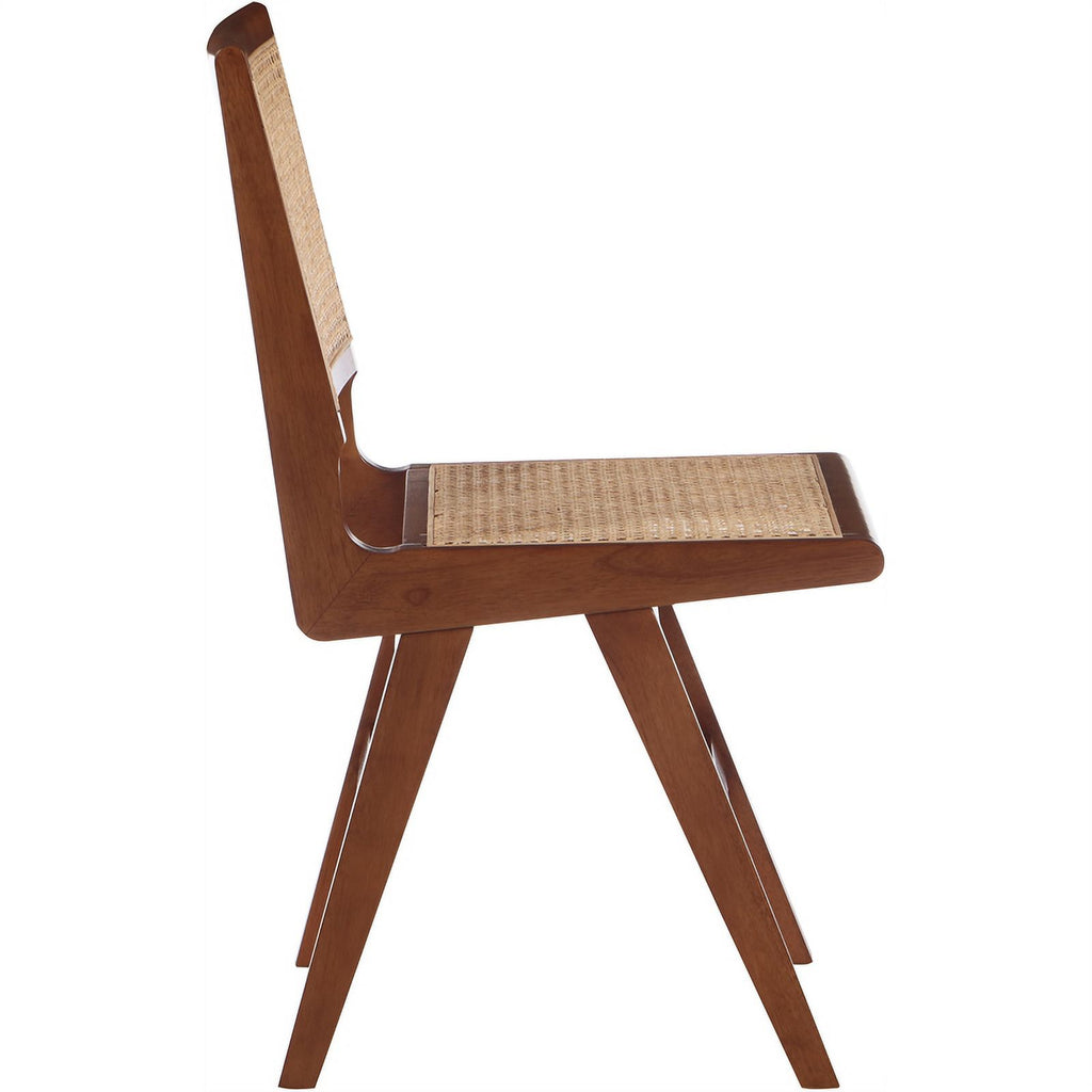18.1" Solid Wood Dining Side Chair in Walnut (Set of 2) Q815558