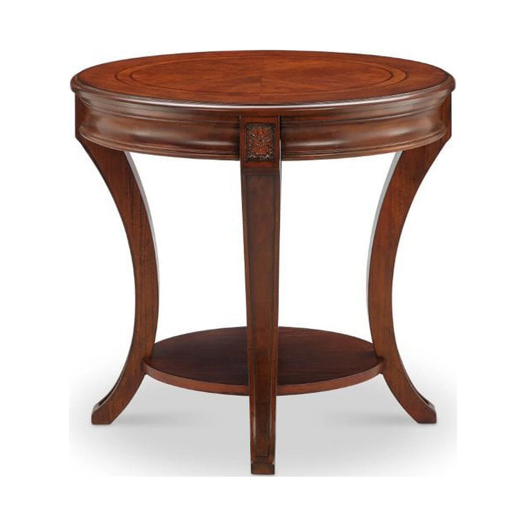 Set of 2 Oval End Table in Cherry V59506