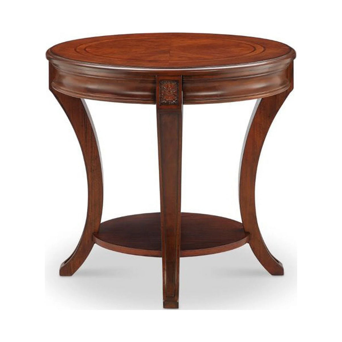 Set of 2 Oval End Table in Cherry V59506