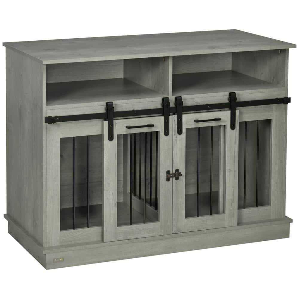 Large Dog Crate Furniture with Shelves Y86593