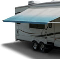 RV Awning Fabric Replacement 22 Foot Blue 8' Length Heat Sealed V189610