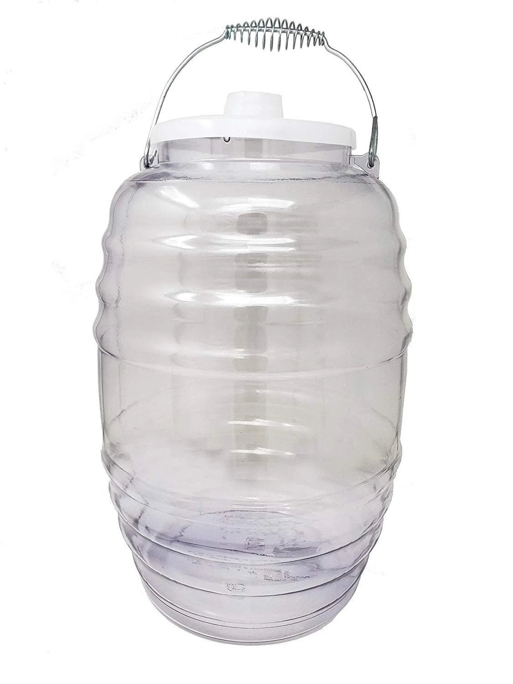 Set of 2 5 Gallon Water Jug with Lid, Clear BPA Free Plastic Y559