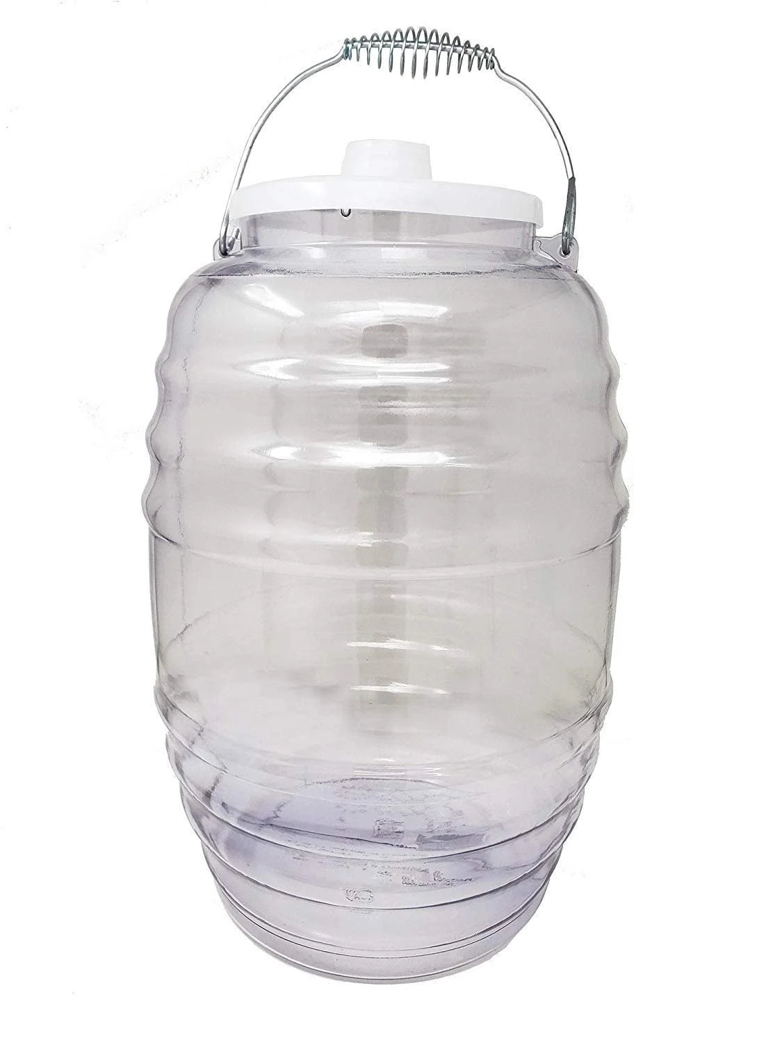 Set of 2 5 Gallon Water Jug with Lid, Clear BPA Free Plastic Y559