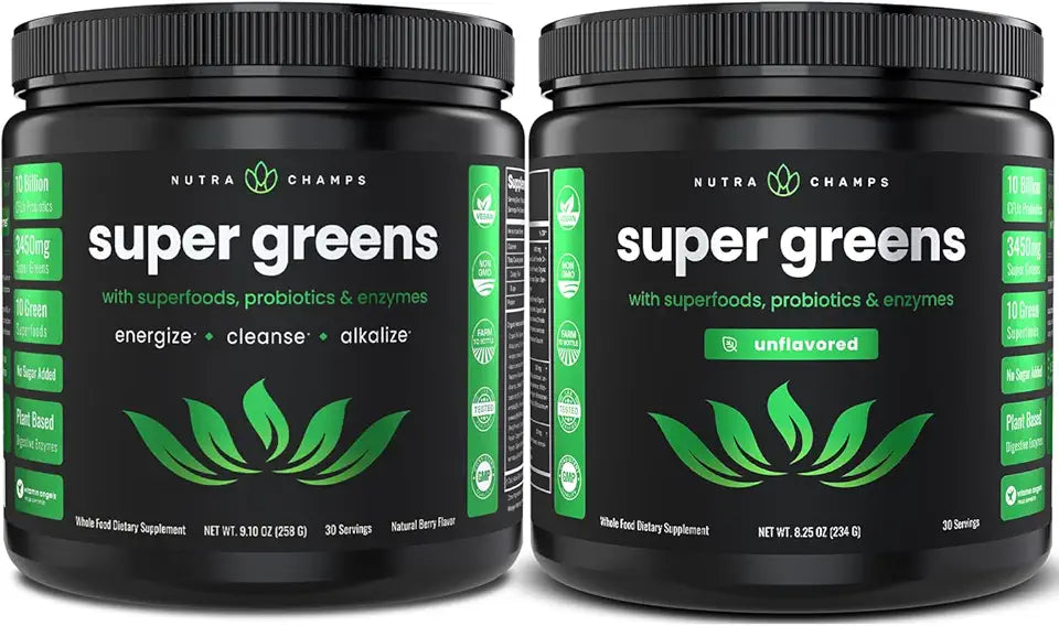 Super Greens Berry & Unflavored Bundle 2 Month Supply M44270