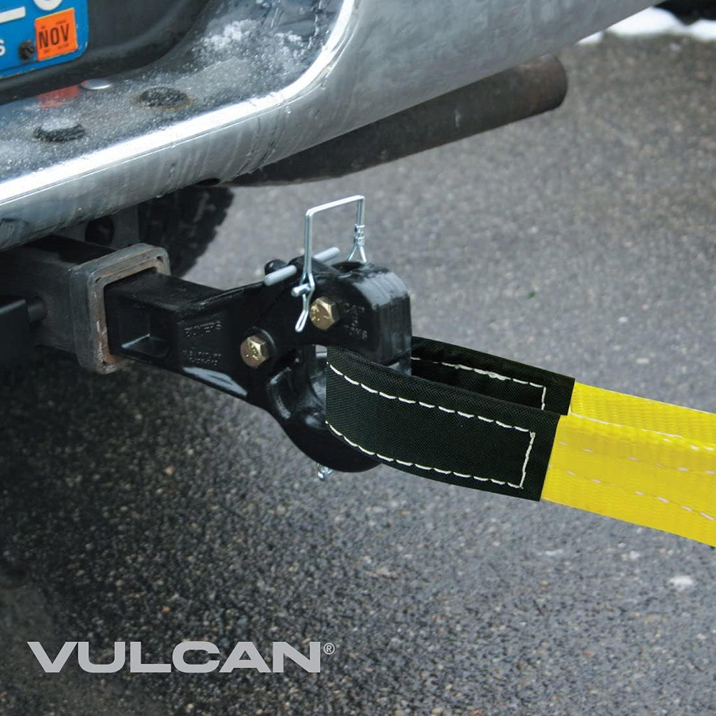 Tow Strap with Reinforced Eyes, 4 Inch x 20 Foot, 2 Pack, 10,000 Pound Towing Capacity H729152
