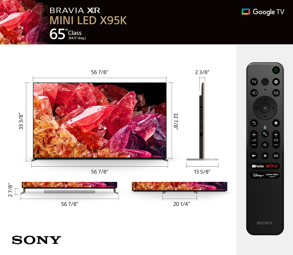 65" 4K HDR Mini LED Smart Google TV Z36419