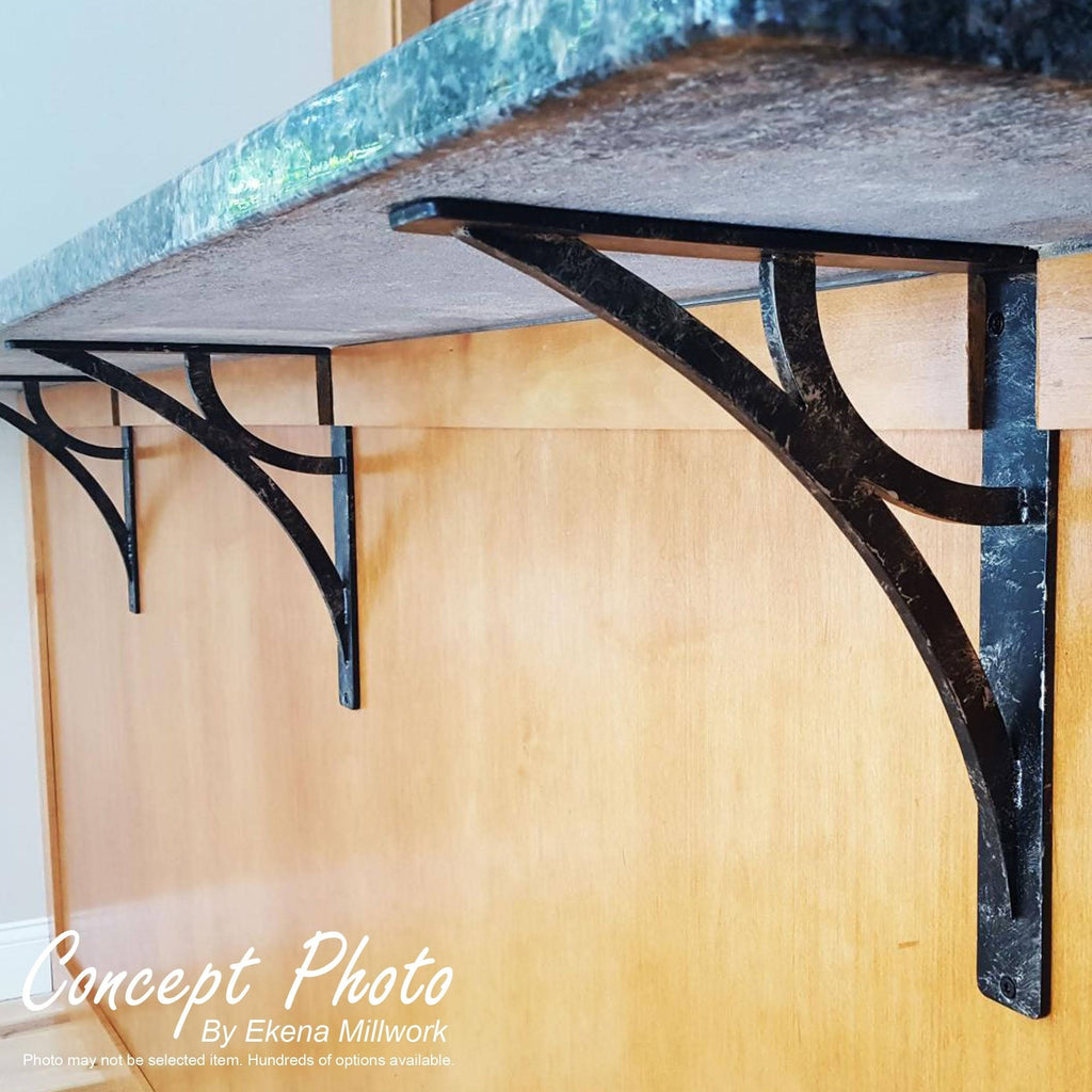 Antiqued Copper Wrought Iron Bracket L62407