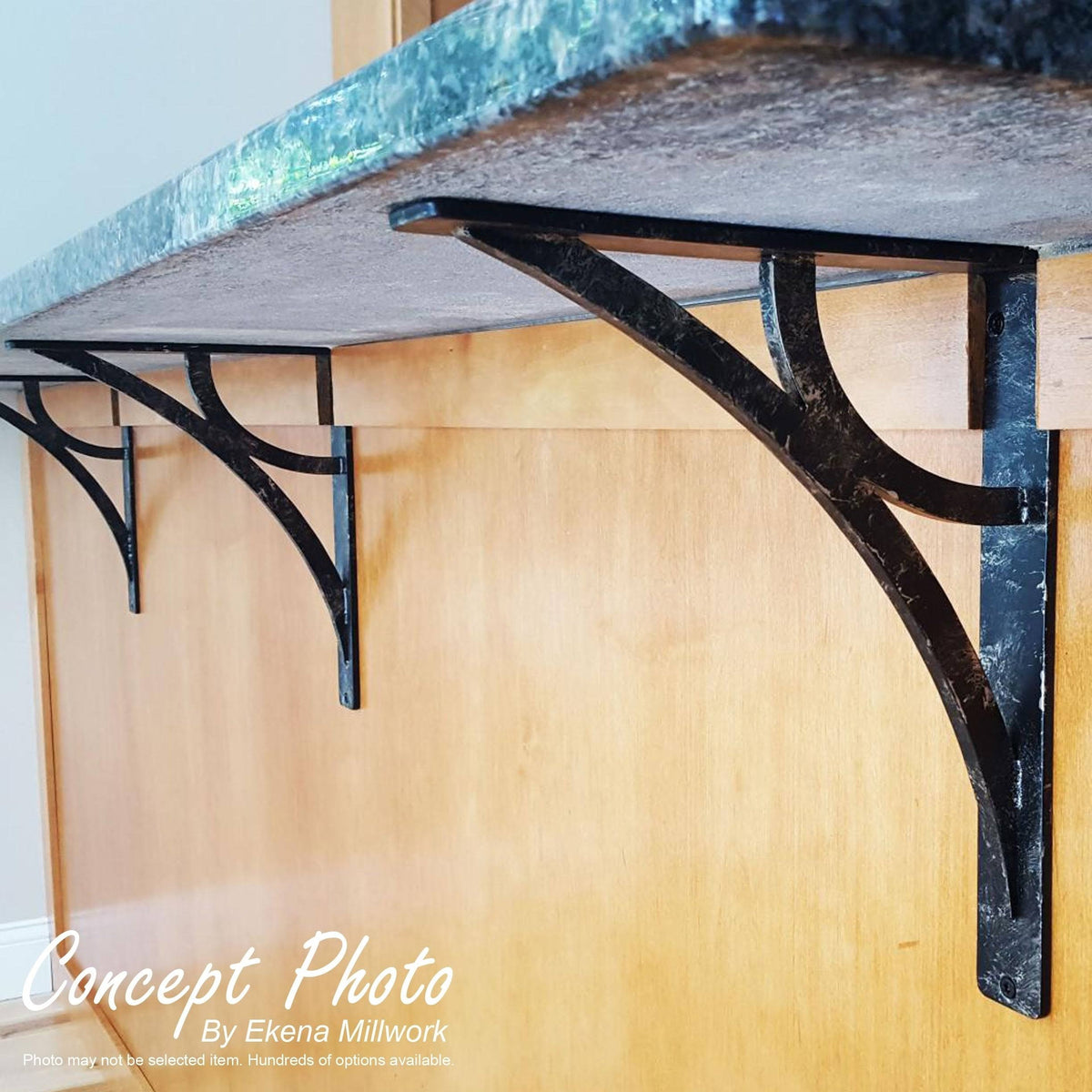 Antiqued Copper Wrought Iron Bracket L62407