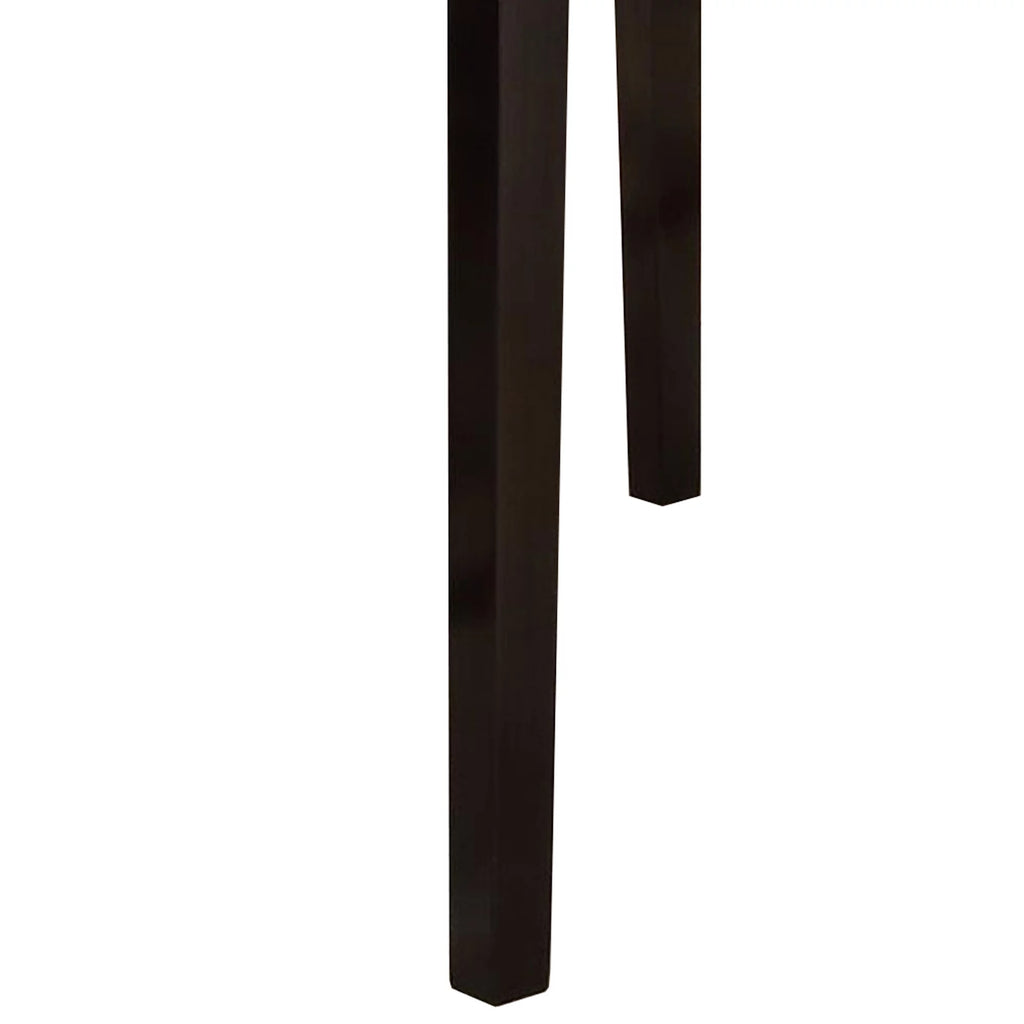 Wooden High Table Faux Marble Top Brown A690865