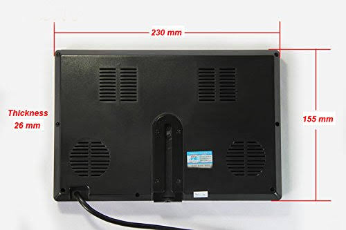 9 inch 16:9 HD 4 Split Quad Color TFT LCD Display Monitor Car Rear View Monitor L596