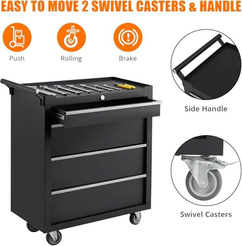 Rolling 4 Drawers Tool Chest with Locking System N205738