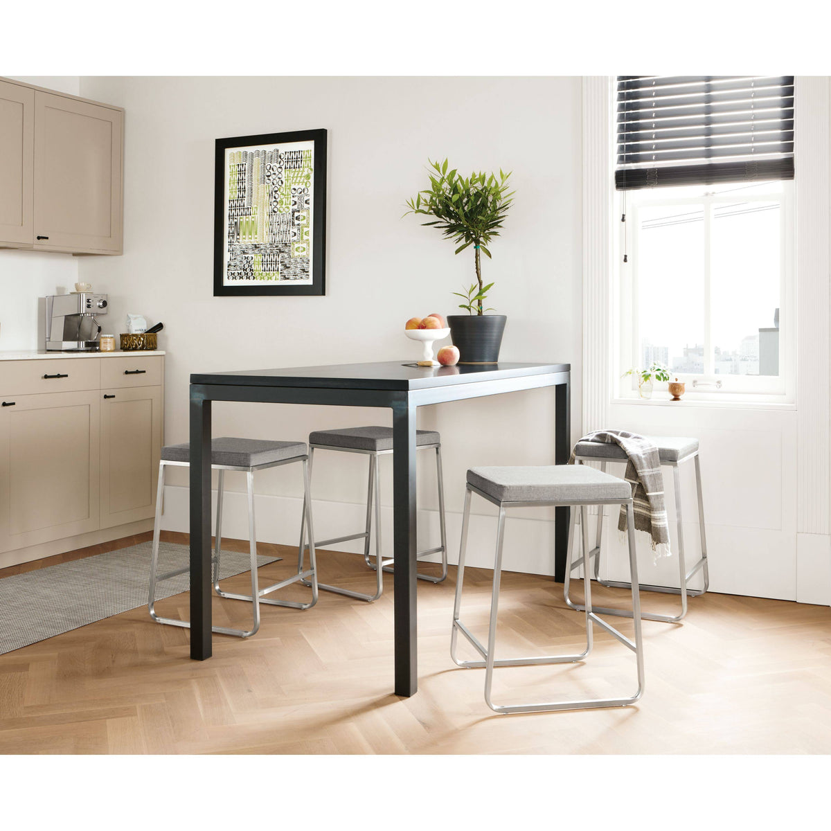 White Oak Parsons Counter Table G411306