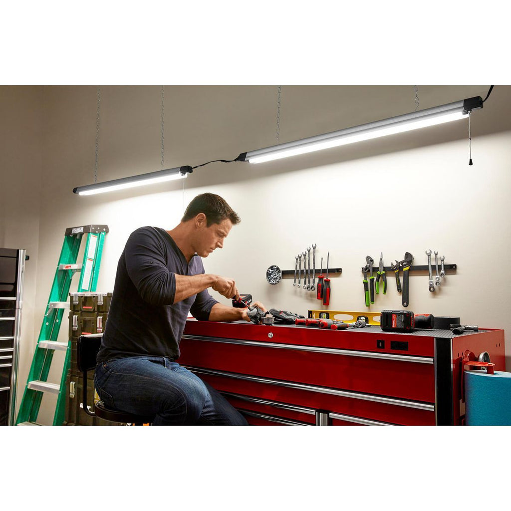 5500 Lumen 4 ft. Linkable LED Hanging Shop Light D878