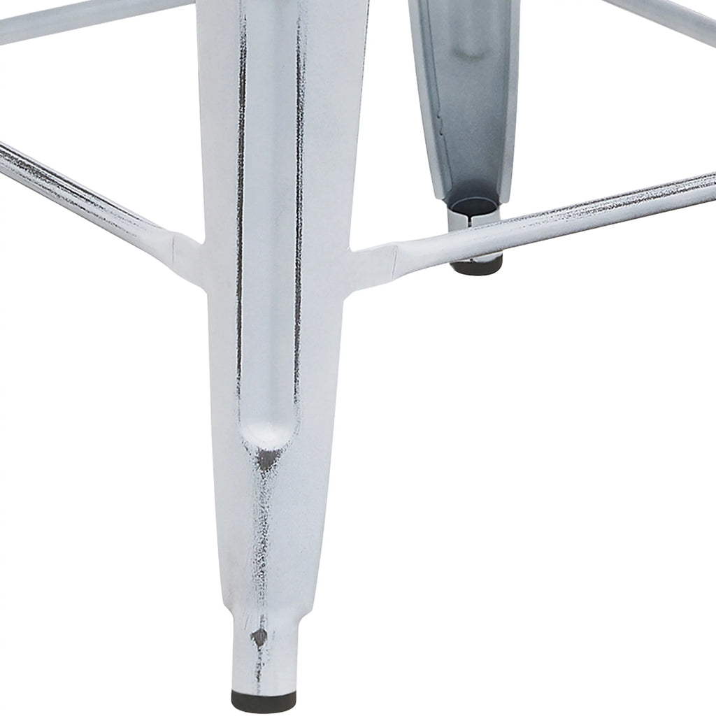 White Outdoor Bar Stool O8602