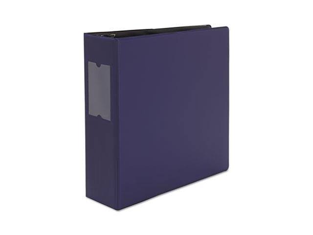 D-Ring Binder, 3" Capacity, 8-1/2 x 11, Navy Blue G40420