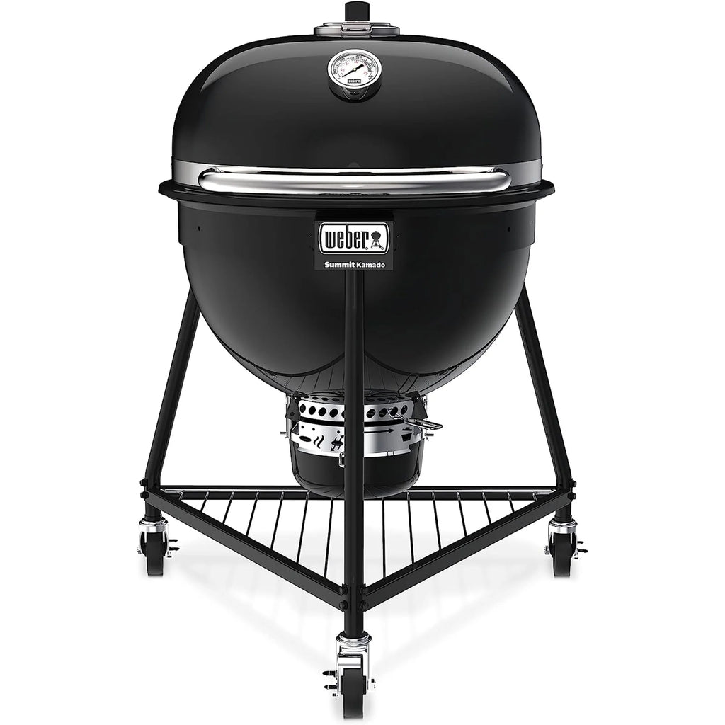 Charcoal Grill with Stainless Steel Lid, Black T36930