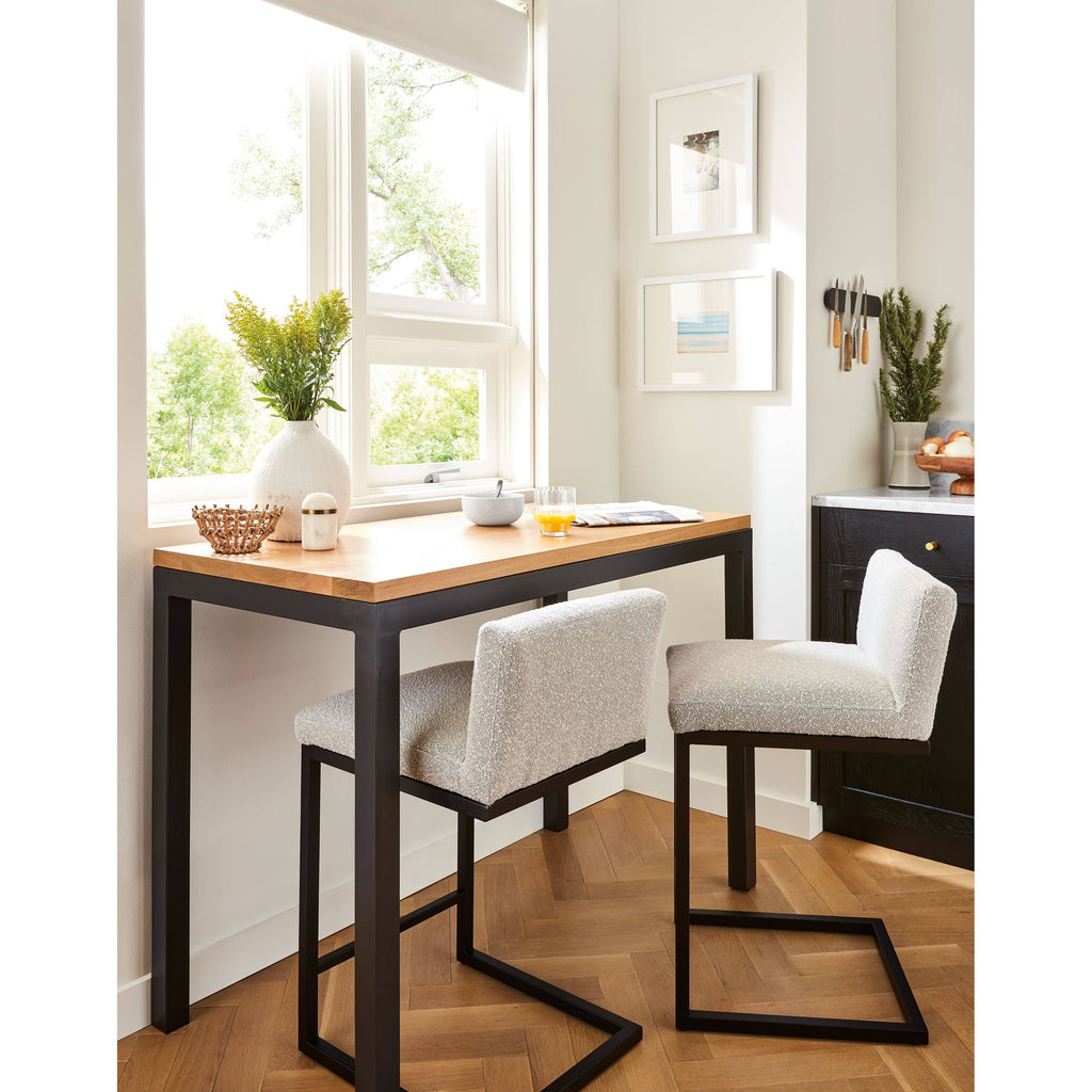 White Oak Parsons Counter Table G411306
