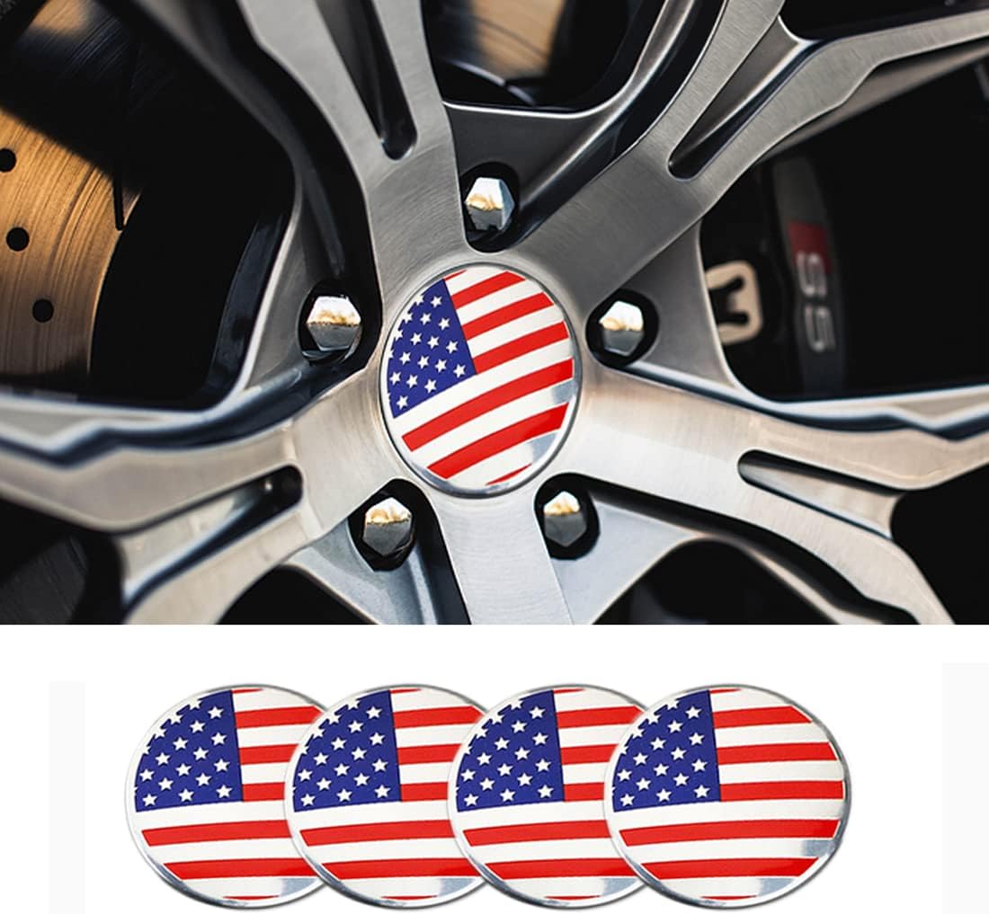 4 x 2.22inch ABS Wheel Center Cap Sticker I95457
