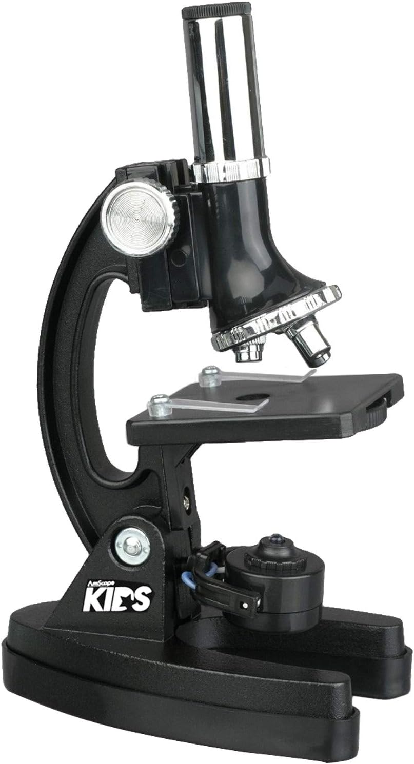 Kids Microscope Science Starter Kit with Set of 6 Experiment Cards C1043