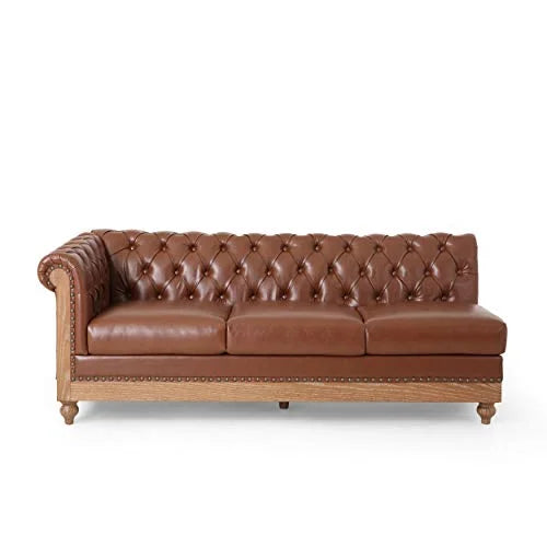 Cognac Brown Natural Sectional J800