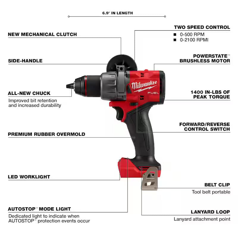 18-Volt Lithium-Ion Brushless Cordless Hammer Drill Impact Driver X9919