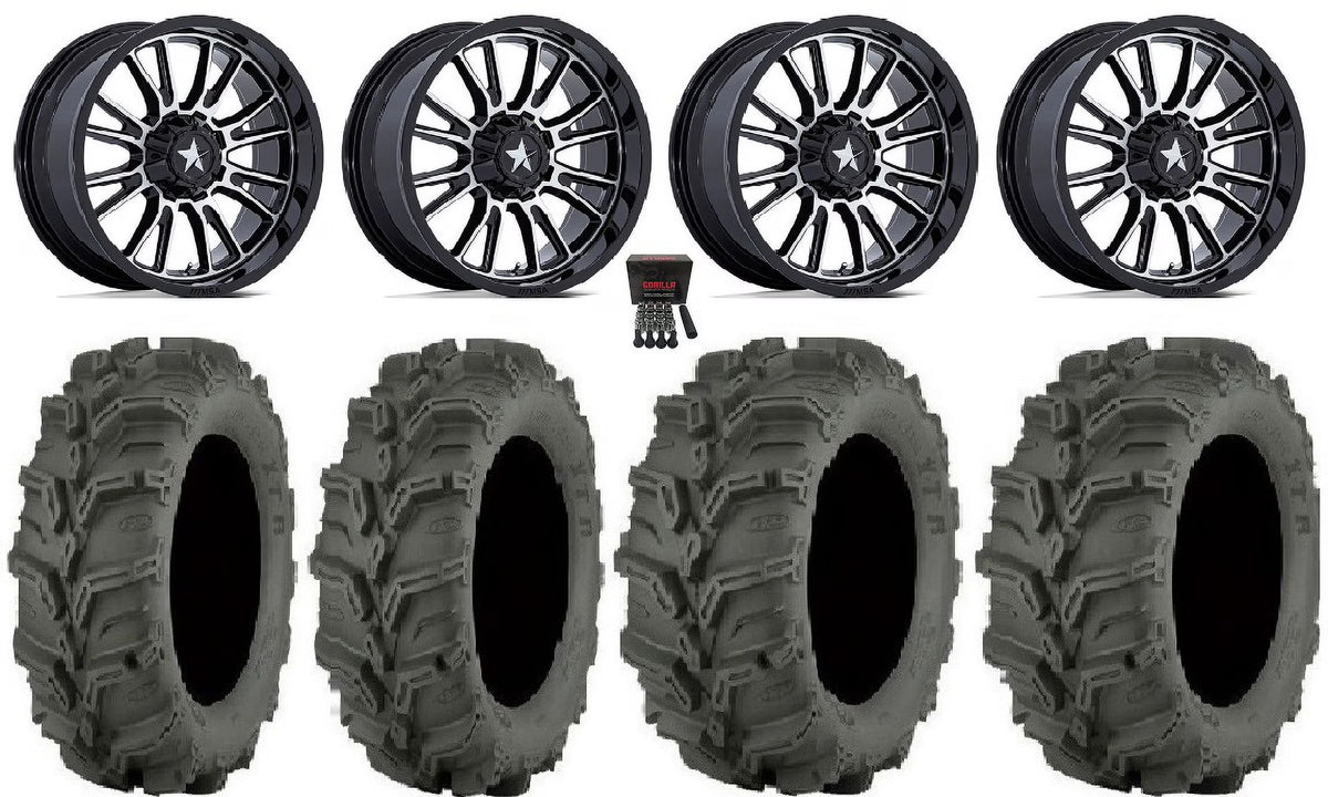 14" Machined Wheels 27" Mud Lite XTR Tires J94548