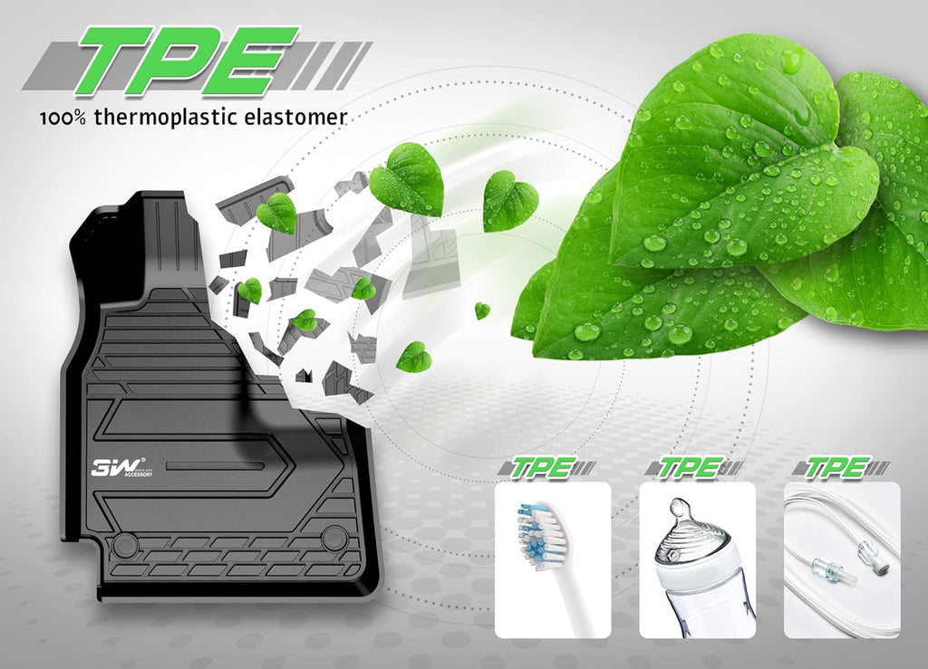 Black TPE All Weather Custom Fit Floor Liner Full Set V159145