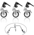 25mm Swivel Caster Wheels with Brake for C Stand (3pcs) D92589